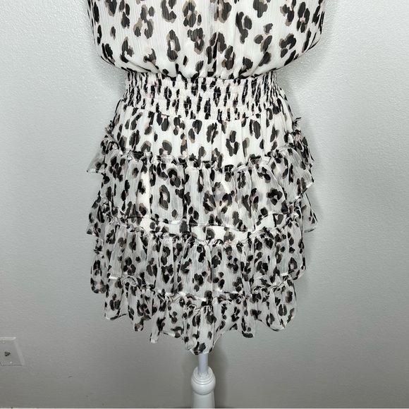 Express Black and White Leopard Print Mini Dress - Picture 8 of 10